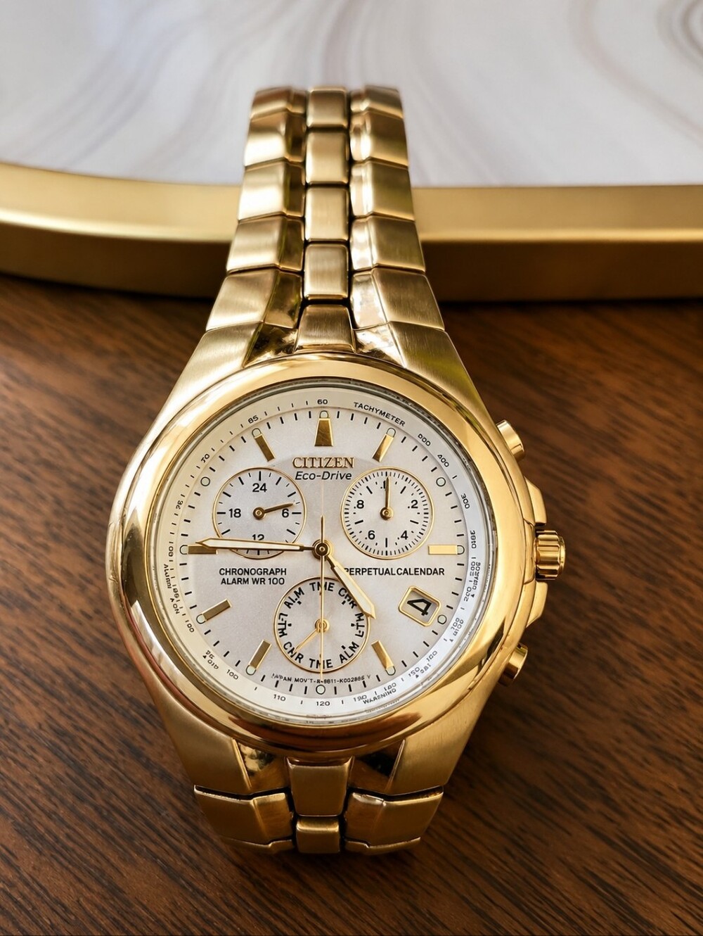 Citizen Eco-Drive Chronograph Perpetual Calendar (Model BL5182-51P / Caliber E81